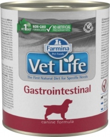 Влажный корм для собак Farmina Vet Life Gastrointestinal, при болезнях ЖКТ 300 г