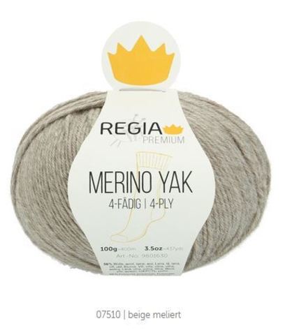 Пряжа Schachenmayr Regia Merino Yak 07510 бежевый меланж