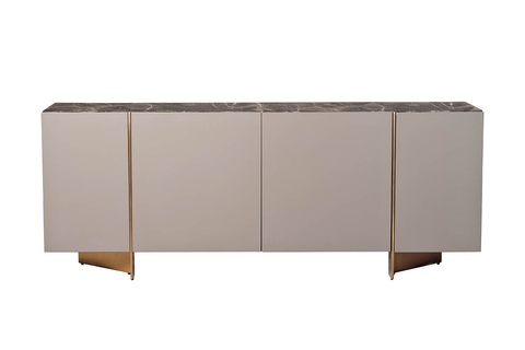 Комод 78x42x200см Garda Decor Gate с эффектом мраморного покрытия