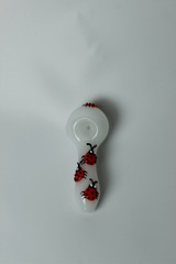 Трубка сувенирная - стекло божья коровка 10 см JX-108