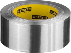 STAYER ProTape, 75 мм, 50 м, до 120 °С, самоклеящаяся алюминиевая лента, Professional (12268-75-50)