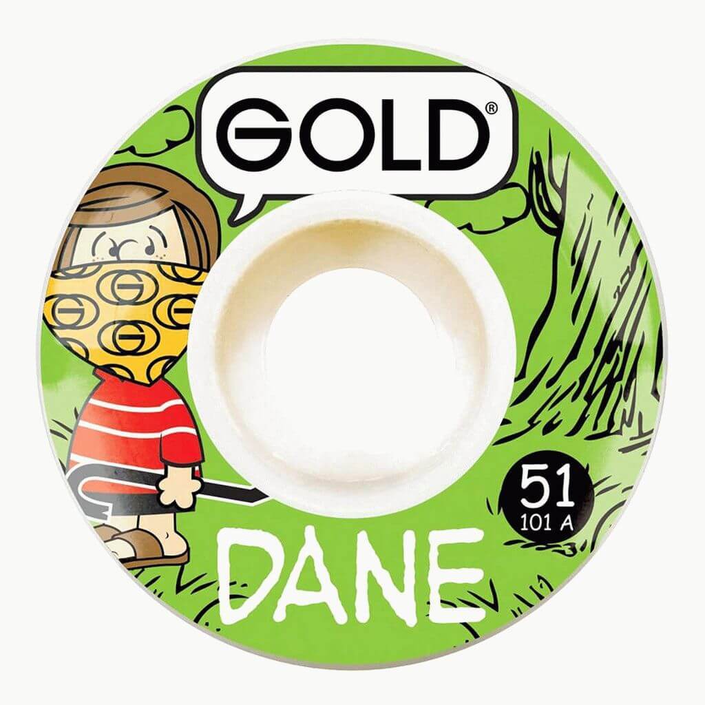 Колёса для скейтборда GOLD WHEELS Gang Dane 101A