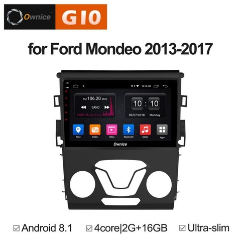 Штатная магнитола на Android 8.1 для Ford Mondeo 5 Ownice G10 S9205E