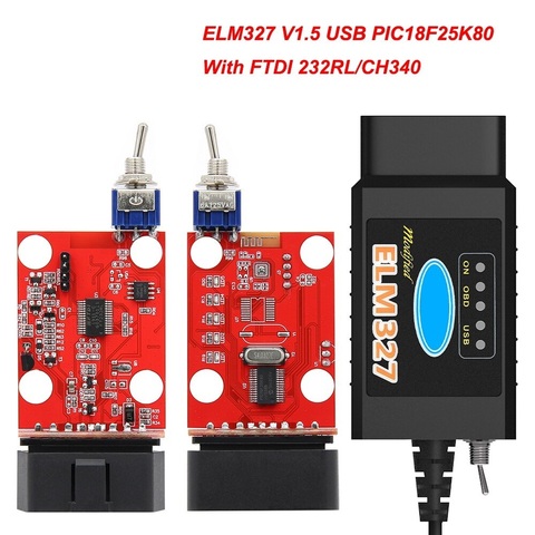 ELM327 (FTDI чип) для ford/Mazda с переключателем