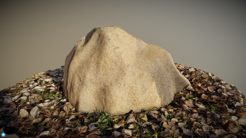 Декоративная крышка камень D80/50 - Коричневый