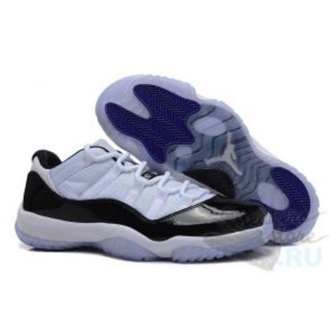 Air Jordan Retro XI (11) "Concord" Low (White/Black/Dark Concord)