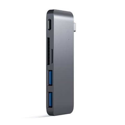 USB-хаб Satechi USB-C Passthrough Hub для Macbook 12