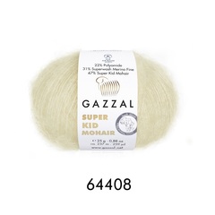 Пряжа Gazzal Super Kid Mohair цвет 64408