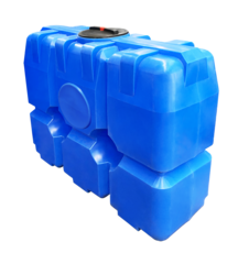 Емкость прямоугольная 2000л вертикальная Политим 2000 л. прямоугольный (2090x720x1610см;синий) - арт.560728