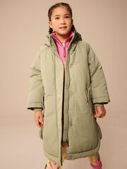 Куртка утепленная с капюшоном для девочки Next E25-190, Хаки