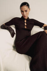 Платье ROSALINA, горький шоколад