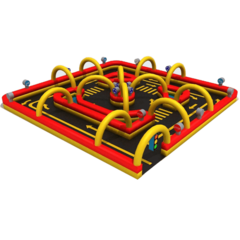 Надувная трасса для электромобилей