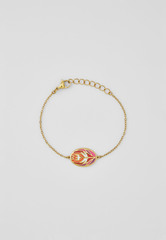 Браслет Qarlygash & Qyzgaldaq GOLD RED STEEL