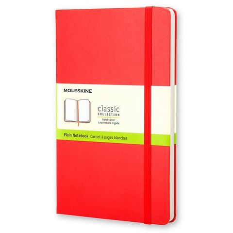 Блокнот Moleskine CLASSIC QP012R Pocket 90x140мм 192стр. нелинованный твердая обложка красный