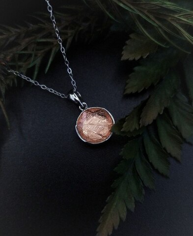 Кулон малый с метеоритом Муонионалуста