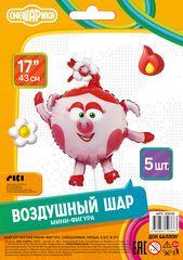 К Мини-Фигура, Смешарики, Нюша, 17''/43 см, 5 шт.