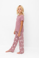 пижама  для девочки  К 1636/морозная вишня,единороги