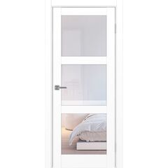 Купить Межкомнатная дверь экошпон Турин 530.222 белый снежный остеклённая