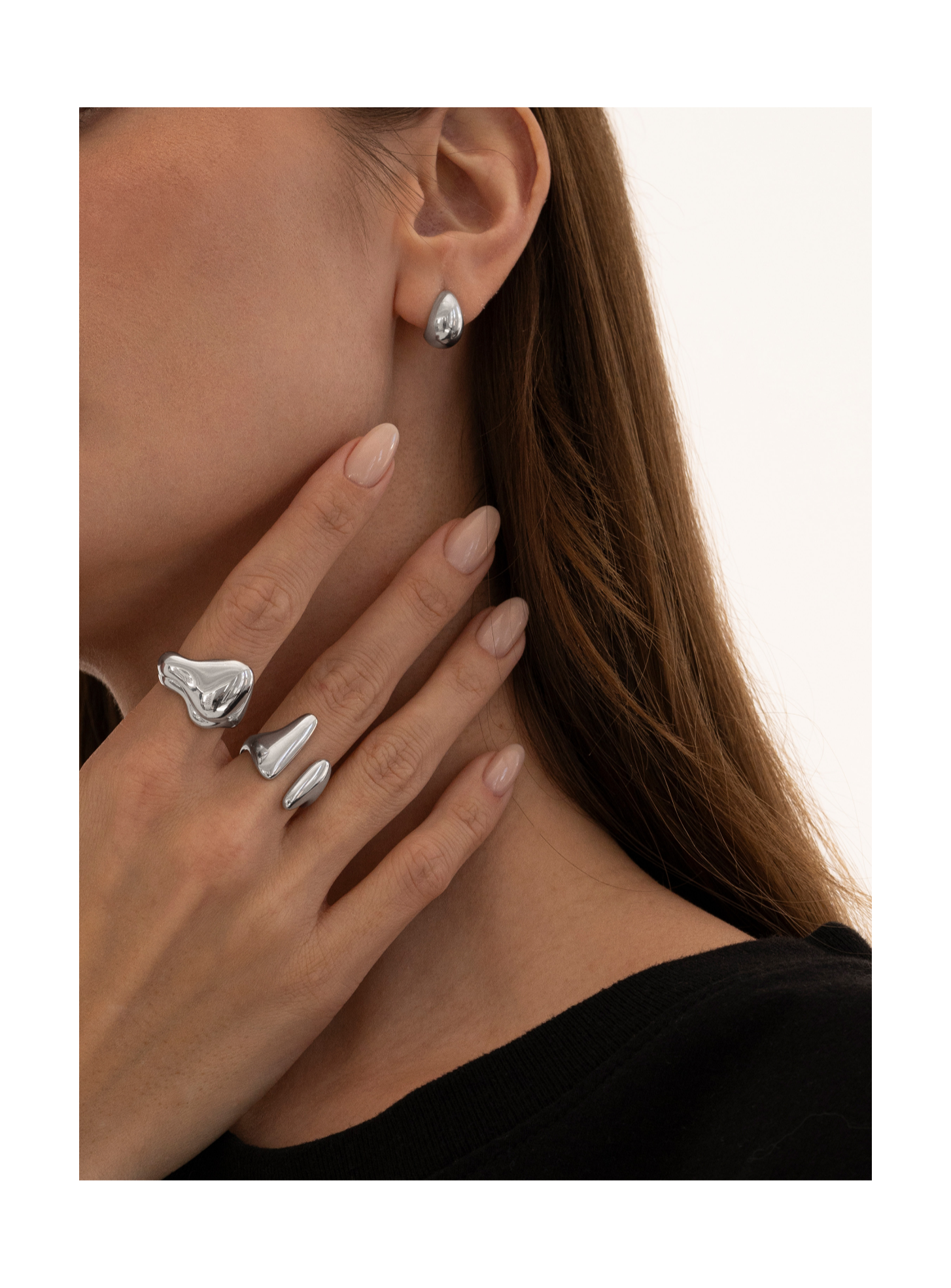 Серьги-гвоздики Парус