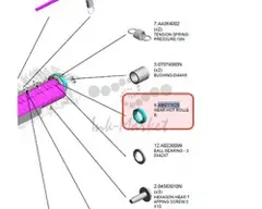 Ricoh МР305SPF Шестерня нагревательного вала фьюзера AB011620