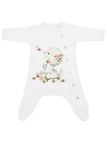 Комбинезон на кнопках "Киска с бабочкой"