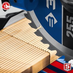 ЗУБРПрофессионалППТ-255-П пила торцовочная с протяжкой, d 255 х 30 мм, 2000 Вт