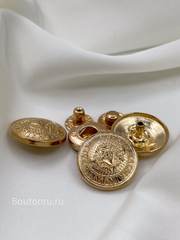 Установочные кнопки  Бмн. Герб золото / комплект с шляпкой и кнопками 20 мм