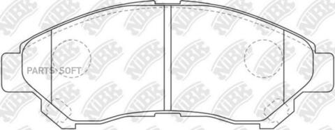 Колодки NiBK PN1847