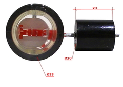 Индикатор уровня топлива в баке для генераторов до 2 кВт, круглый.