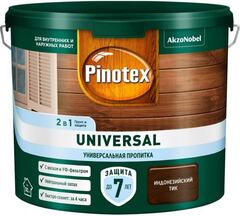Пропитка защитная для дерева Pinotex Universal 2 в 1 индонезийский тик 2,5 л