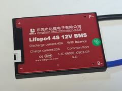 Плата контроля BMS LiFePO4 4S 12V 40A