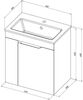 Aquanet 330453 Тумба Практика 60 цв.белый матовый (330453)