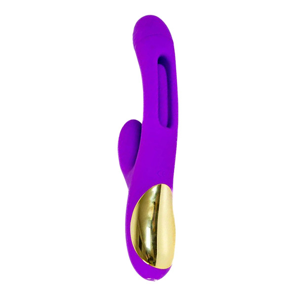 Вагинально-клиторальный вибратор 25см с функцией фингеринга Secwell Flicking Vibrator SW20291