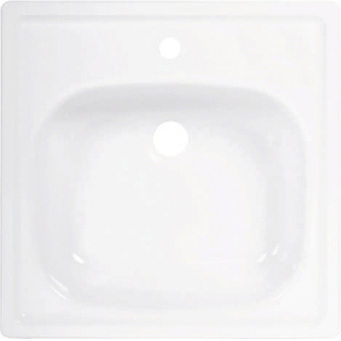 ВИЗ ANTIKA AMC-51101 Мойка стальная унифицированная с кронштейнами и метизами 50x50 cм., белая орхидея