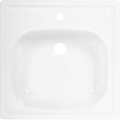 ВИЗ ANTIKA AMC-51101 Мойка стальная унифицированная с кронштейнами и метизами 50x50 cм., белая орхидея фото