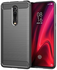 Чехол для Xiaomi Mi 9T (9T Pro, Redmi K20, K20 Pro,K20 Pro Premium) цвет Gray (серый), серия Carbon от Caseport