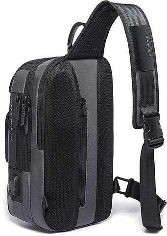 Картинка рюкзак однолямочный Bange BG-7086 grey - 9