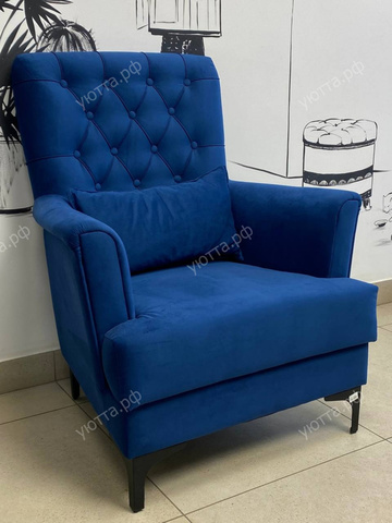 Кресло для отдыха Ирис (83*83*92 см) - Синий - купить 2