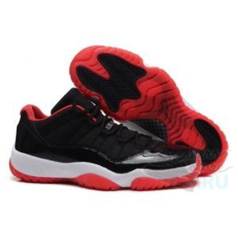 Air Jordan Retro XI (11) "Bred" Low (Black/True Red/White)