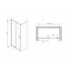 Душевая дверь ABBER Schwarzer Diamant AG30150B5