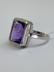 Багет  (кольцо из серебра)
