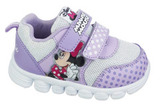 Кроссовки Минни Маус (Minnie Mouse) на липучках для девочек, цвет сиреневый. Изображение 1 из 8.