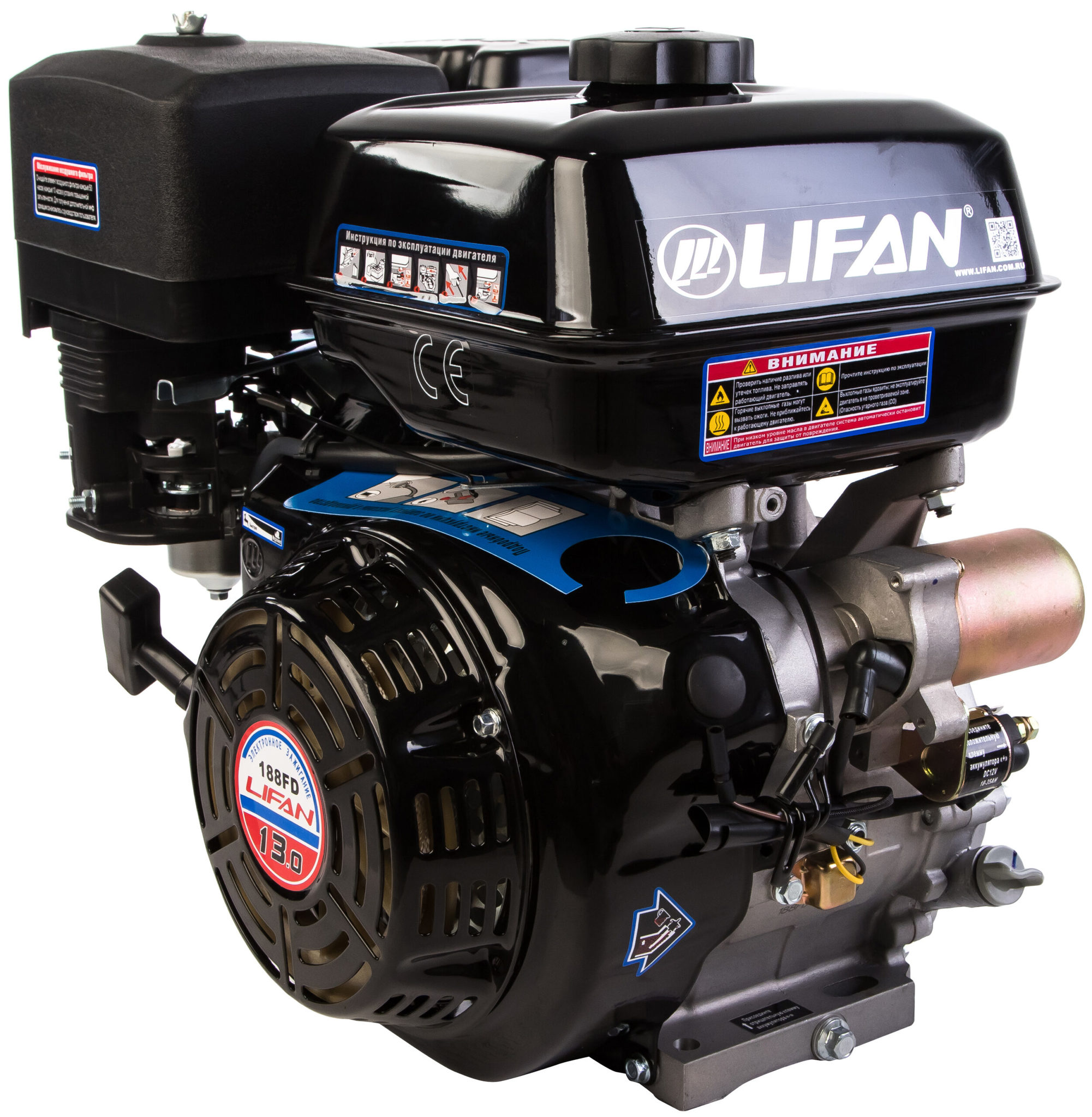 Двигатель LIFAN 182F 11,0 л.с. бензиновый 4-х тактный