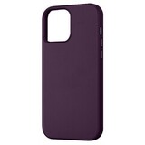 Чехол из натуральной кожи (MagSafe + анимация NFC) Leather Case для iPhone 13 Pro Max (Темная вишня) с магнитом Premium