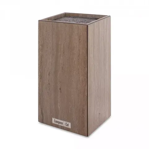 Подставка для кухонных ножей универсальная 11х11х24см ComposeEat травертин капучино