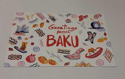 Postcard Greetings from Baku