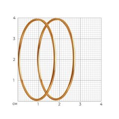 140004 -Серьги-кольца гладкие диаметр 40мм из золота 585 пр от SOKOLOV