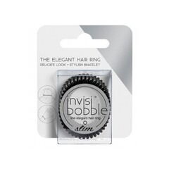 Резинка-браслет для волос invisibobble SLIM True Black (с подвесом)