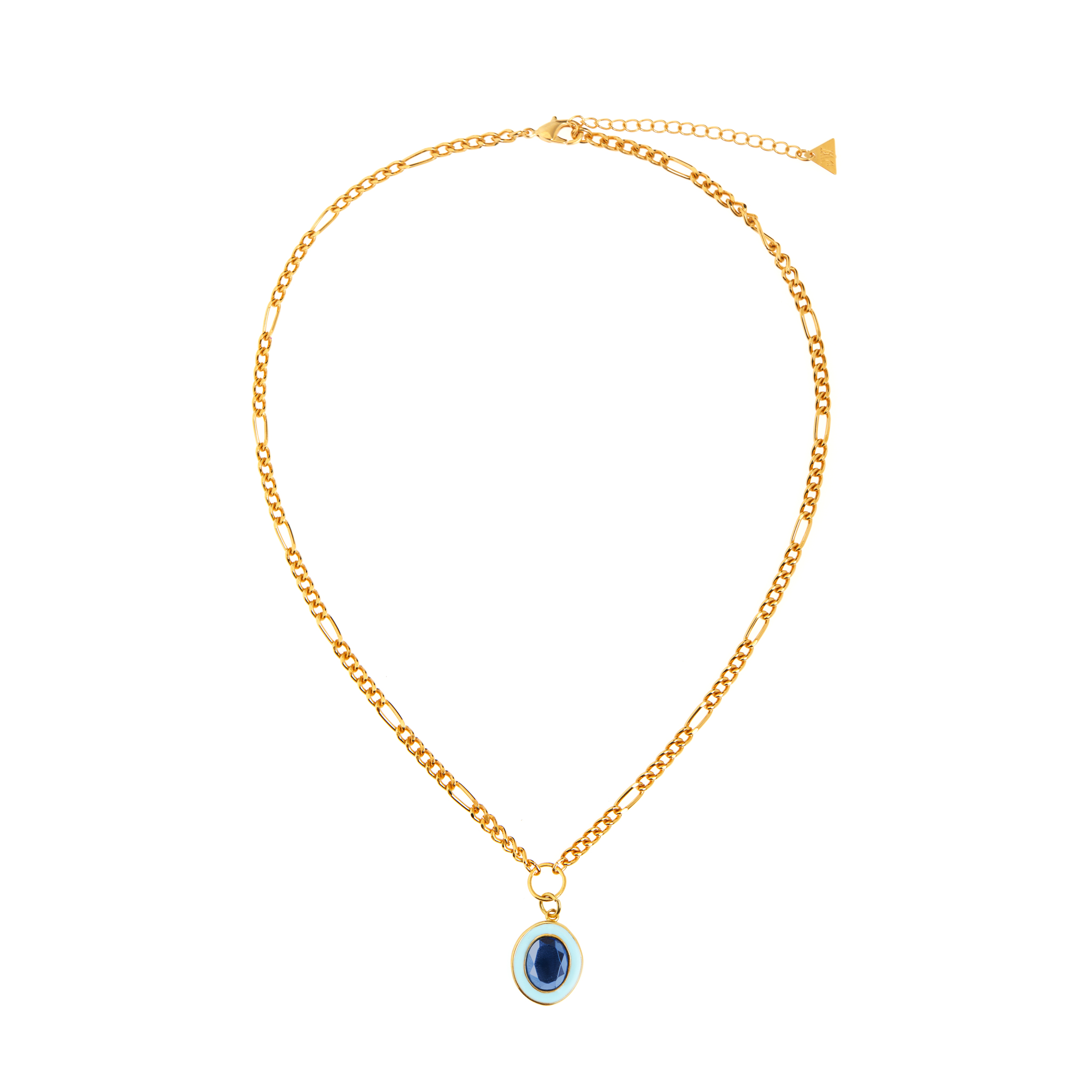 WILHELMINA GARCIA Колье Naked Dreamy Crystal Necklace – Blue high quality swa blue crystal tarot sweater necklace
