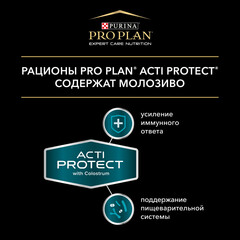 Pro Plan ActiProtect сухой корм для взрослых собак мелких пород с чувст кожей (лосось) 3 кг